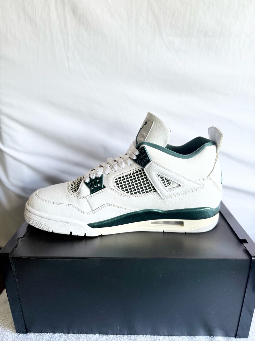 AUTHENTIC Jordan 4 Retro Oxidized Green size 11 FQ8138-103 2023 PRE-OWNED - Picture 4 of 8